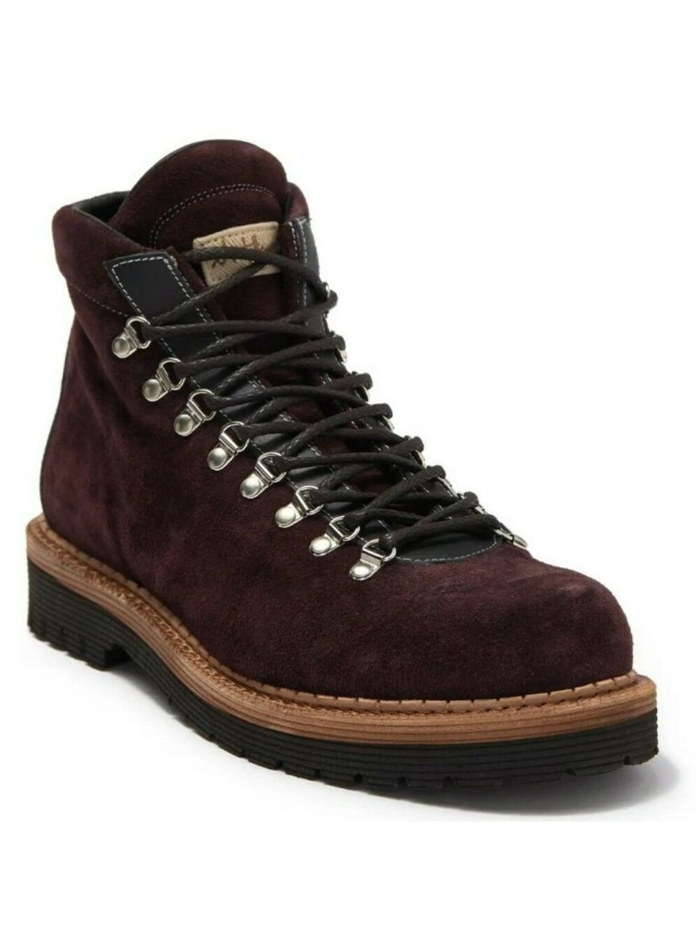 Montelliana 1965 Jack Mens Suede Lace Up Hiker Boots Brown Size 40, US 7 - Italy